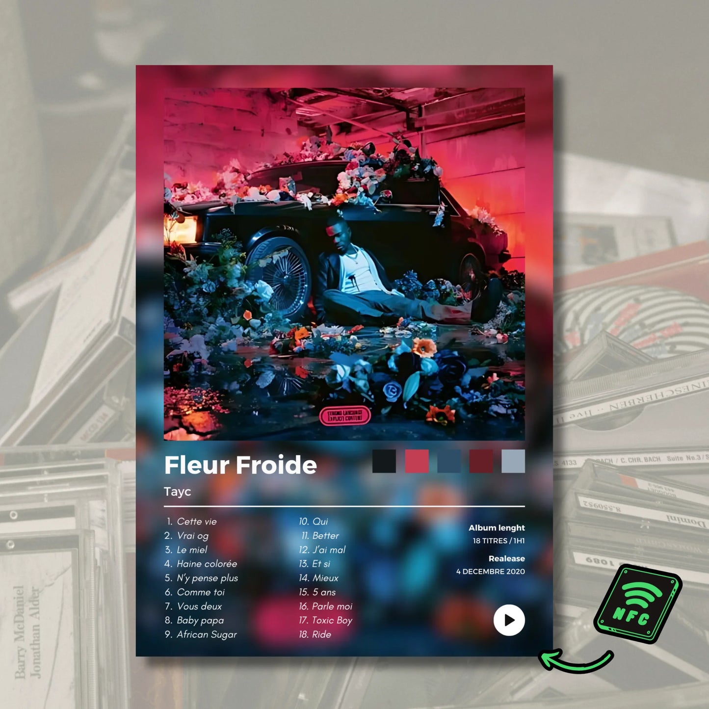 🖼️ Poster NFC Fleur Froide