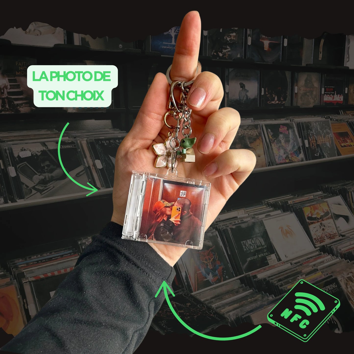 Porte clé personnalisé connecté - St Valentin